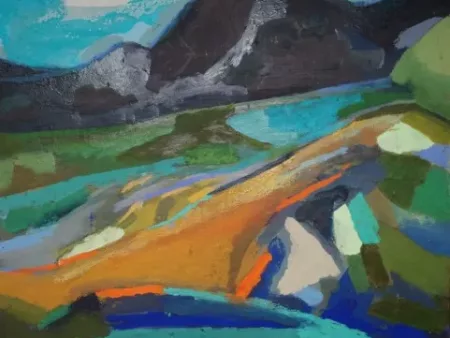 #L04: Kunstdruck - Am Berg (80 x 80 cm)