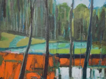 #L07: Kunstdruck - Am Weiher (46,2 x 46,2 cm)