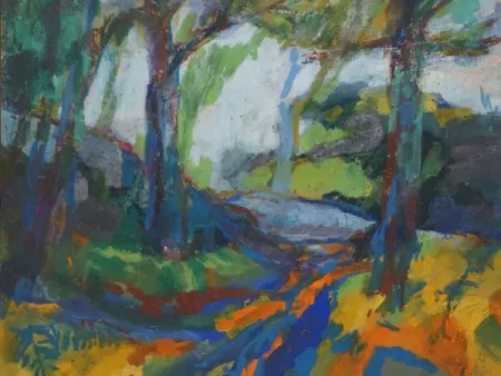 #L10: Kunstdruck - Auf dem Waldweg (50 x 40 cm)