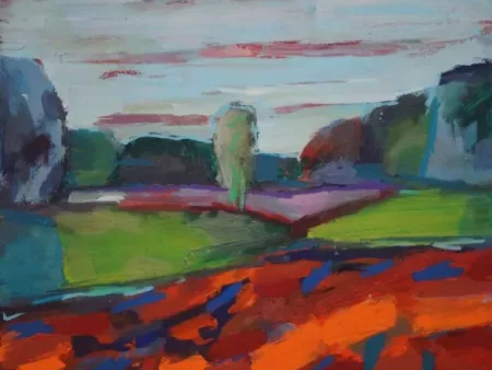 #L12: Kunstdruck - Auf dem Feld (61,2 x 50,4 cm)