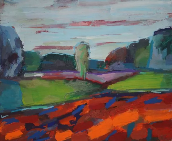 #L12: Kunstdruck - Auf dem Feld (61,2 x 50,4 cm)