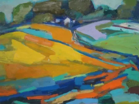 #L14: Kunstdruck - Auf dem Feld (48,8 x 50,5 cm)