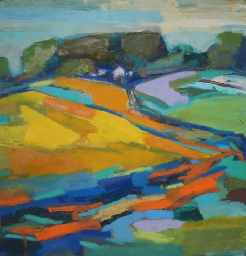 #L14: Kunstdruck - Auf dem Feld (48,8 x 50,5 cm)