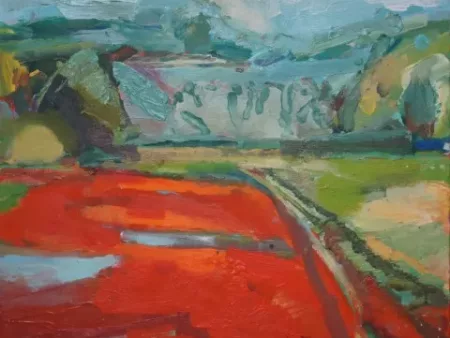 #L15: Kunstdruck - Am Wasserfall (46 x 46 cm)