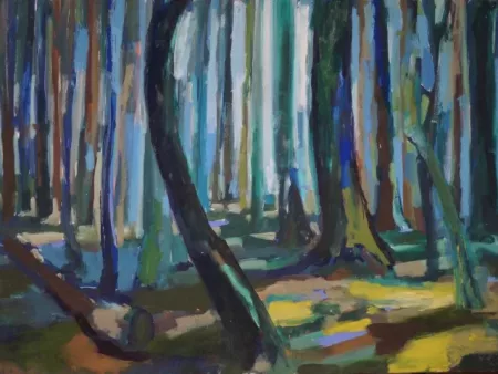 #L25: Kunstdruck - Junger Wald (81,7 x 58,7 cm)