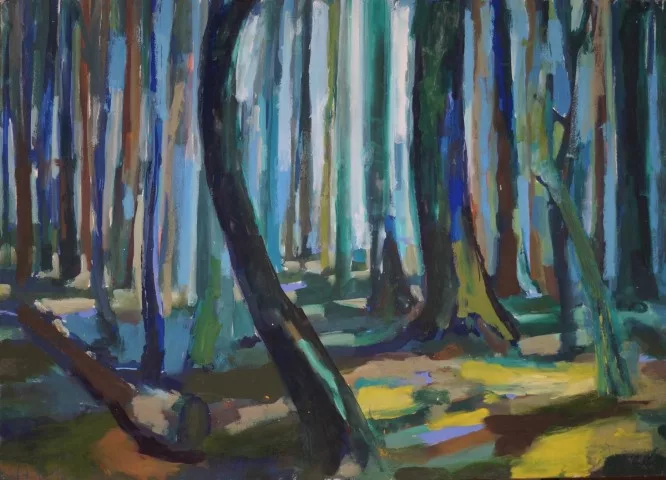 #L25: Kunstdruck - Junger Wald (81,7 x 58,7 cm)