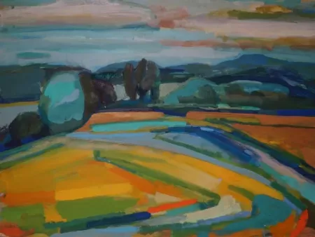 #L27: Kunstdruck - Felder (100 x 75 cm)