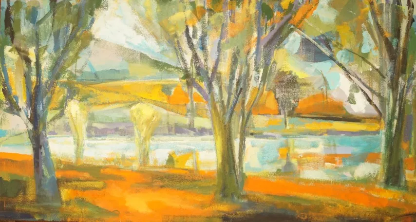 #L31: Gemälde - Zwischen Licht und Zeit (150 x 80 cm)